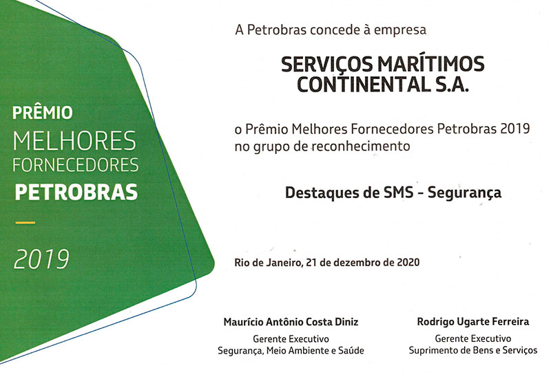 Prêmio Melhores Fornecedores Petrobras 2019